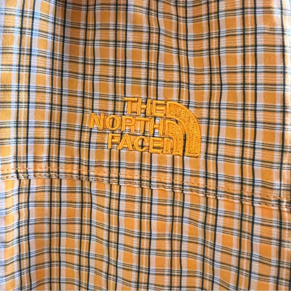 The North Face Short Sleeve Plaid Button Down Shirt Size XL